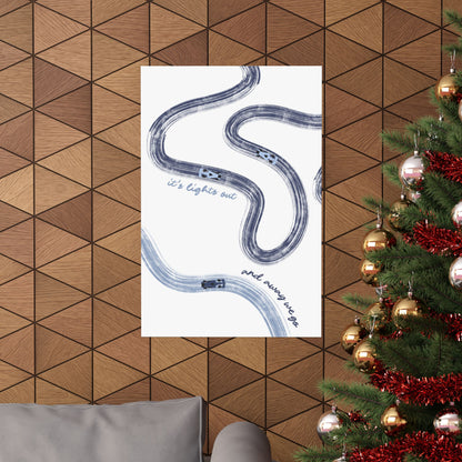 Blue F1 Matte Vertical Poster | F1 Giclée Art Print (US SIZING)