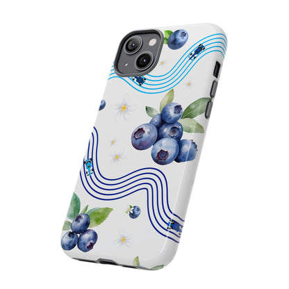 F1 Williams and Blueberries Phone Case, Trendy F1 Gift, Formula 1 Gift, Cute Fruit F1 Phone Case, Unique Phone Case