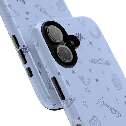 Blue Doodle "Simply Lovely" F1 Phone Case Design