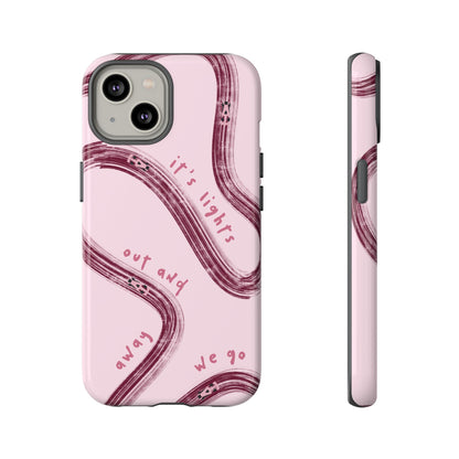 Pink Lights Out F1 Phone Case Design, Trendy F1 Gift, Formula 1 Gift, Cute F1 Phone Case, Unique Formula One Phone Case