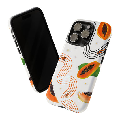 F1 McLaren and Papaya Phone Case , Trendy F1 Gift, Formula 1 Gift, Cute Fruit F1 Phone Case, Unique Phone Case