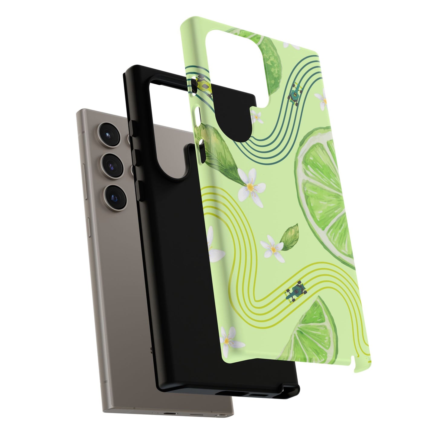 Green F1 Aston Martin and Lime Phone Case, Trendy F1 Gift, Formula 1 Gift, Cute Fruit F1 Phone Case, Unique Phone Case