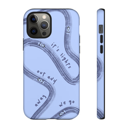 Blue Lights Out F1 Phone Case Design, Trendy F1 Gift, Formula 1 Gift, Cute F1 Phone Case, Unique Formula One Phone Case