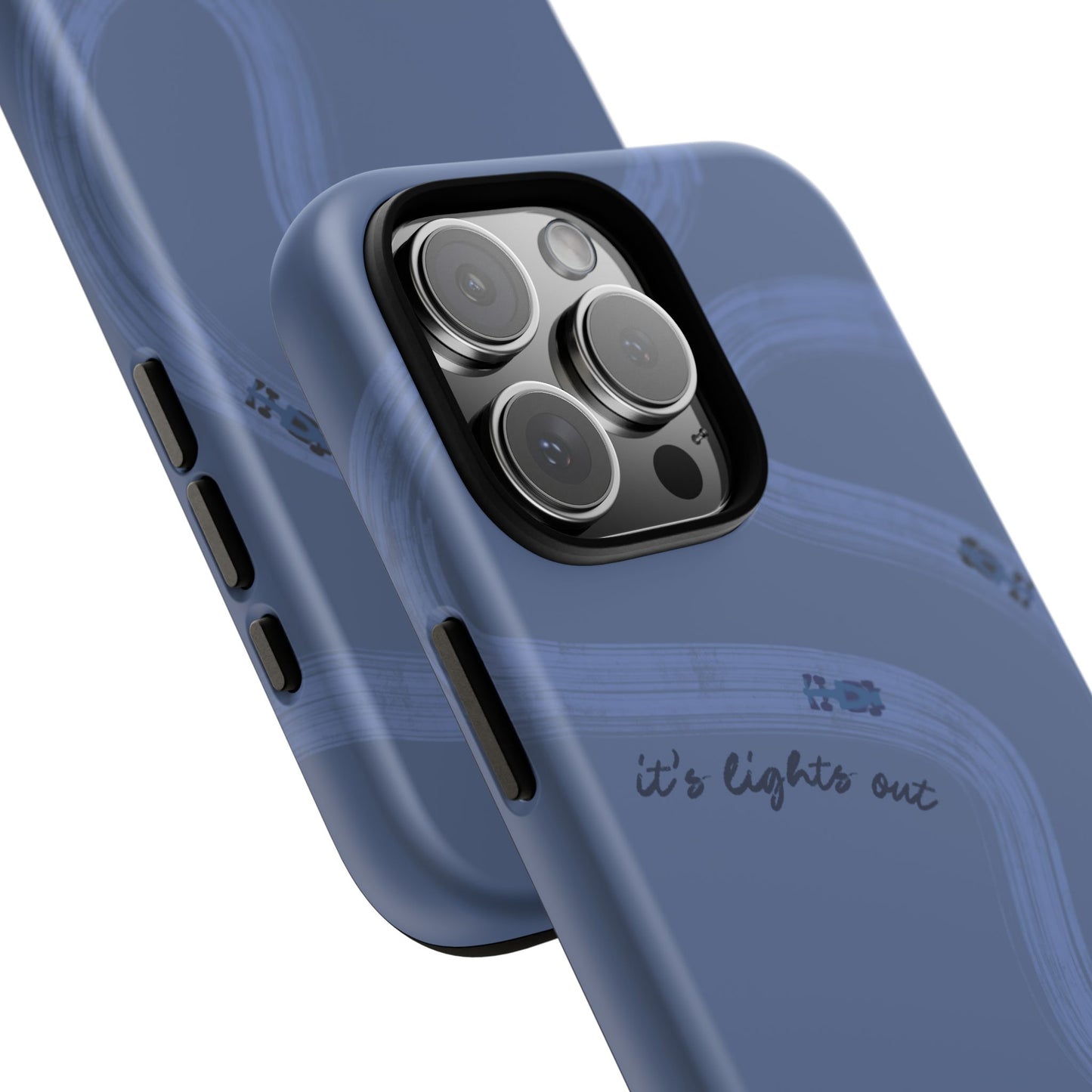 F1 Phone Case Monochrome Dark Blue Painted "its lights out and away we go", Trendy F1 Gift, Formula 1 Gift, Cute F1 Phone Case, Phone Case