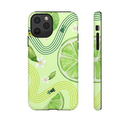 Green F1 Aston Martin and Lime Phone Case, Trendy F1 Gift, Formula 1 Gift, Cute Fruit F1 Phone Case, Unique Phone Case