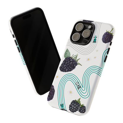 F1 Mercedes and Blackberries Phone Case , Trendy F1 Gift, Formula 1 Gift, Cute Fruit F1 Phone Case, Unique Phone Case