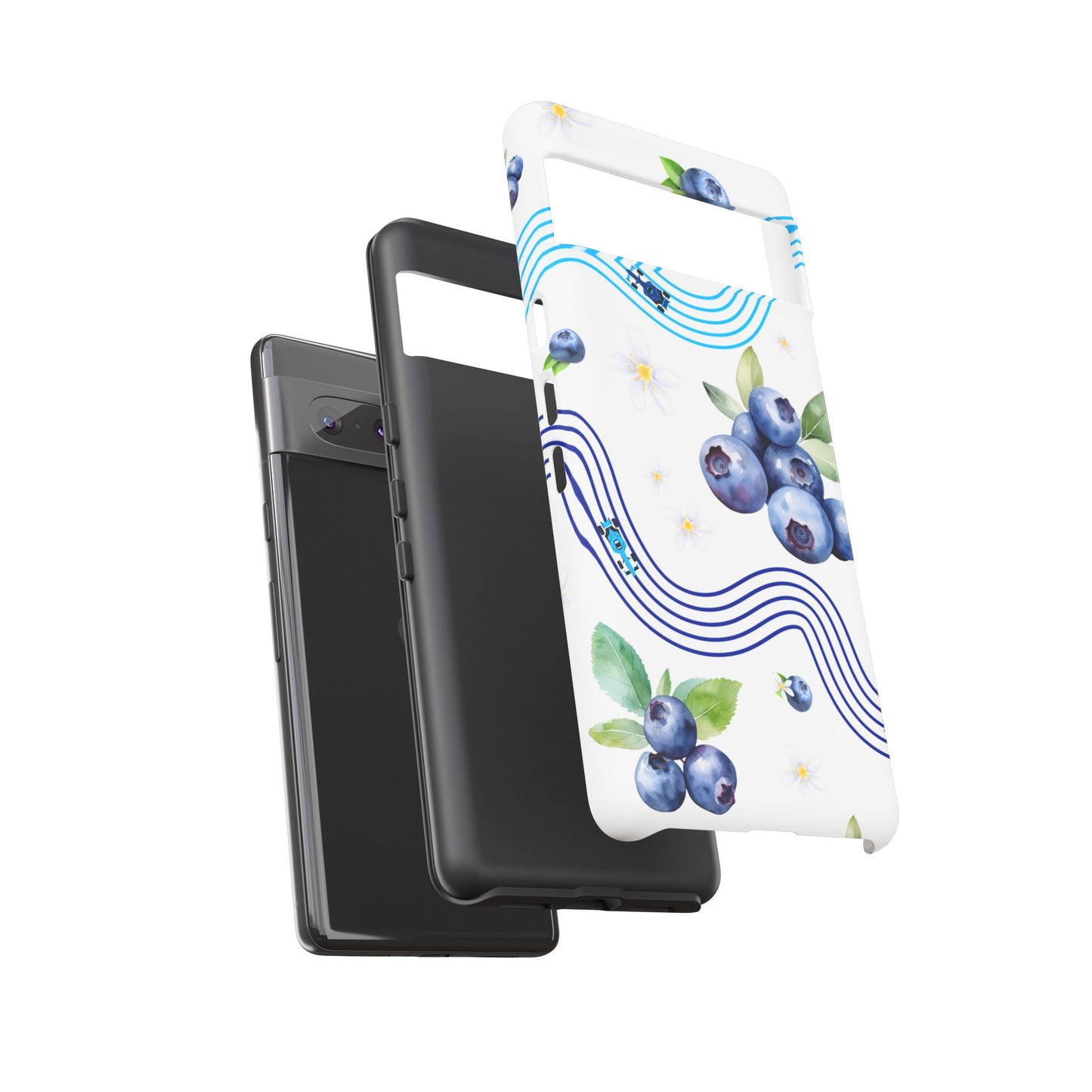 F1 Williams and Blueberries Phone Case, Trendy F1 Gift, Formula 1 Gift, Cute Fruit F1 Phone Case, Unique Phone Case