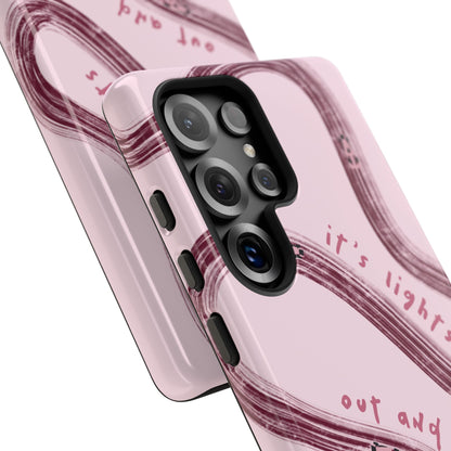 Pink Lights Out F1 Phone Case Design, Trendy F1 Gift, Formula 1 Gift, Cute F1 Phone Case, Unique Formula One Phone Case