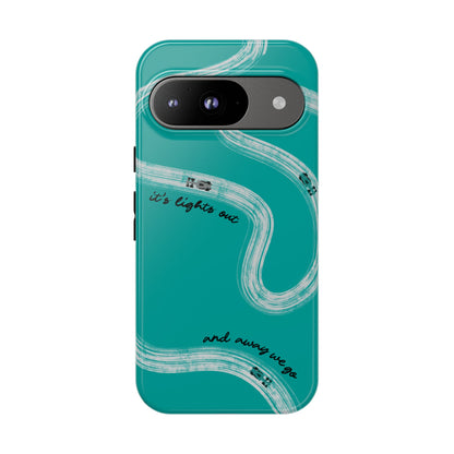 Mercedes F1 Phone Case Painted "its lights out and away we go", Trendy F1 Gift, Formula 1 Gift, Cute F1 Phone Case