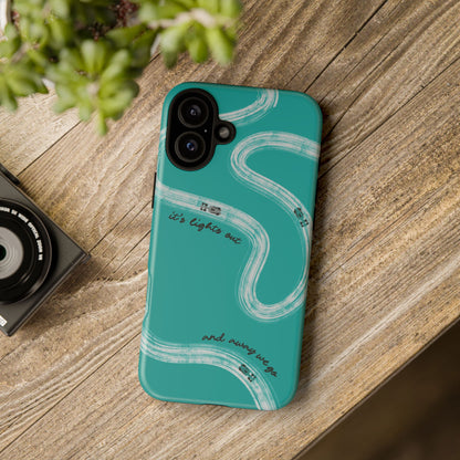 Mercedes F1 Phone Case Painted "its lights out and away we go", Trendy F1 Gift, Formula 1 Gift, Cute F1 Phone Case