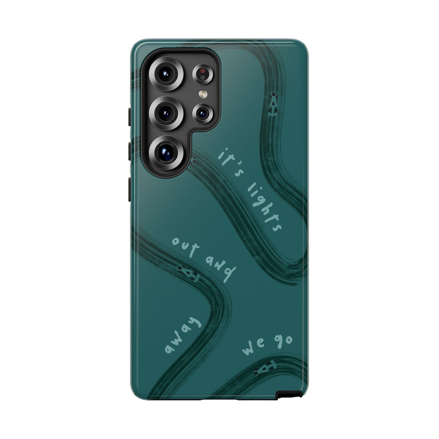 Teal Lights Out F1 Phone Case Design, Trendy F1 Gift, Formula 1 Gift, Cute F1 Phone Case, Unique Formula One Phone Case