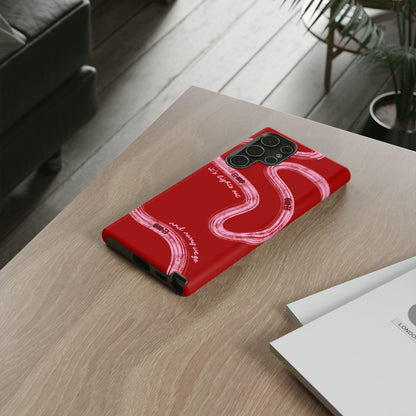 Red and Pink Lights Out F1 Phone Case Design, Trendy F1 Gift, Formula 1 Gift, Cute F1 Phone Case, Unique Formula One Phone Case