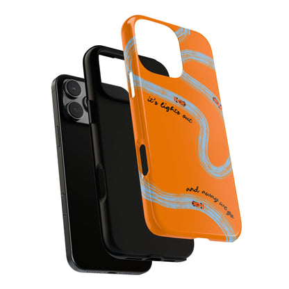 F1 Phone Case McLaren Painted "its lights out and away we go", Trendy F1 Gift, Formula 1 Gift, Cute F1 Phone Case, Phone Case