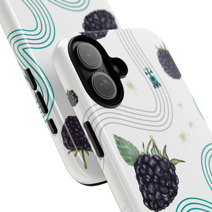 F1 Mercedes and Blackberries Phone Case , Trendy F1 Gift, Formula 1 Gift, Cute Fruit F1 Phone Case, Unique Phone Case
