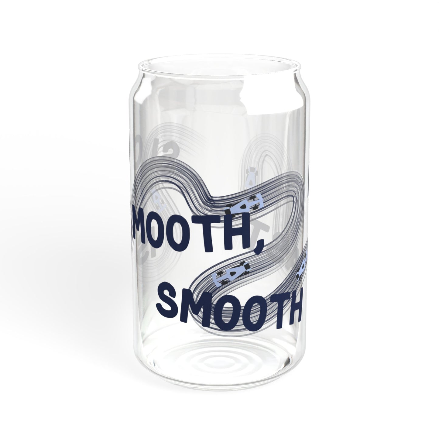 F1 Blue "Slow is Smooth, Smooth is Fast" Sipper Glass | 16oz