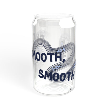 F1 Blue "Slow is Smooth, Smooth is Fast" Sipper Glass | 16oz
