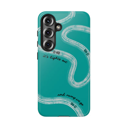 Mercedes F1 Phone Case Painted "its lights out and away we go", Trendy F1 Gift, Formula 1 Gift, Cute F1 Phone Case