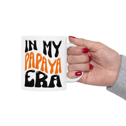 F1 McLaren In My Papaya Era Mug, 11oz or 15oz Formula 1 Coffee Mug, Gift for Formula One Fan,