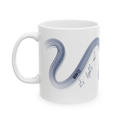 Blue Painted F1  It's Lights Out and Away We Go Mug