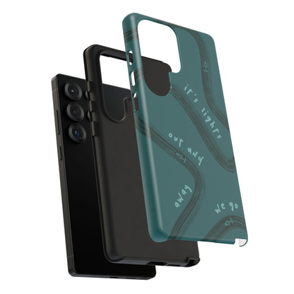 Teal Lights Out F1 Phone Case Design, Trendy F1 Gift, Formula 1 Gift, Cute F1 Phone Case, Unique Formula One Phone Case