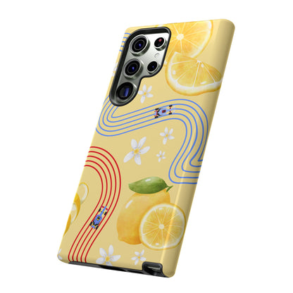Yellow F1 Racing Bulls and Lemons Phone Case, Trendy F1 Gift, Formula 1 Gift, Cute Fruit F1 Phone Case, Unique Phone Case