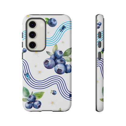 F1 Williams and Blueberries Phone Case, Trendy F1 Gift, Formula 1 Gift, Cute Fruit F1 Phone Case, Unique Phone Case
