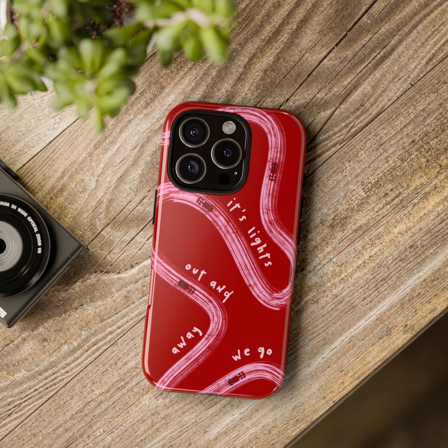 Red and Pink Lights Out F1 Phone Case Design, Trendy F1 Gift, Formula 1 Gift, Cute F1 Phone Case, Unique Formula One Phone Case
