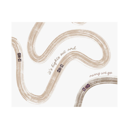 Neutral Beige F1 Matte Horizontal Poster | US SIZING