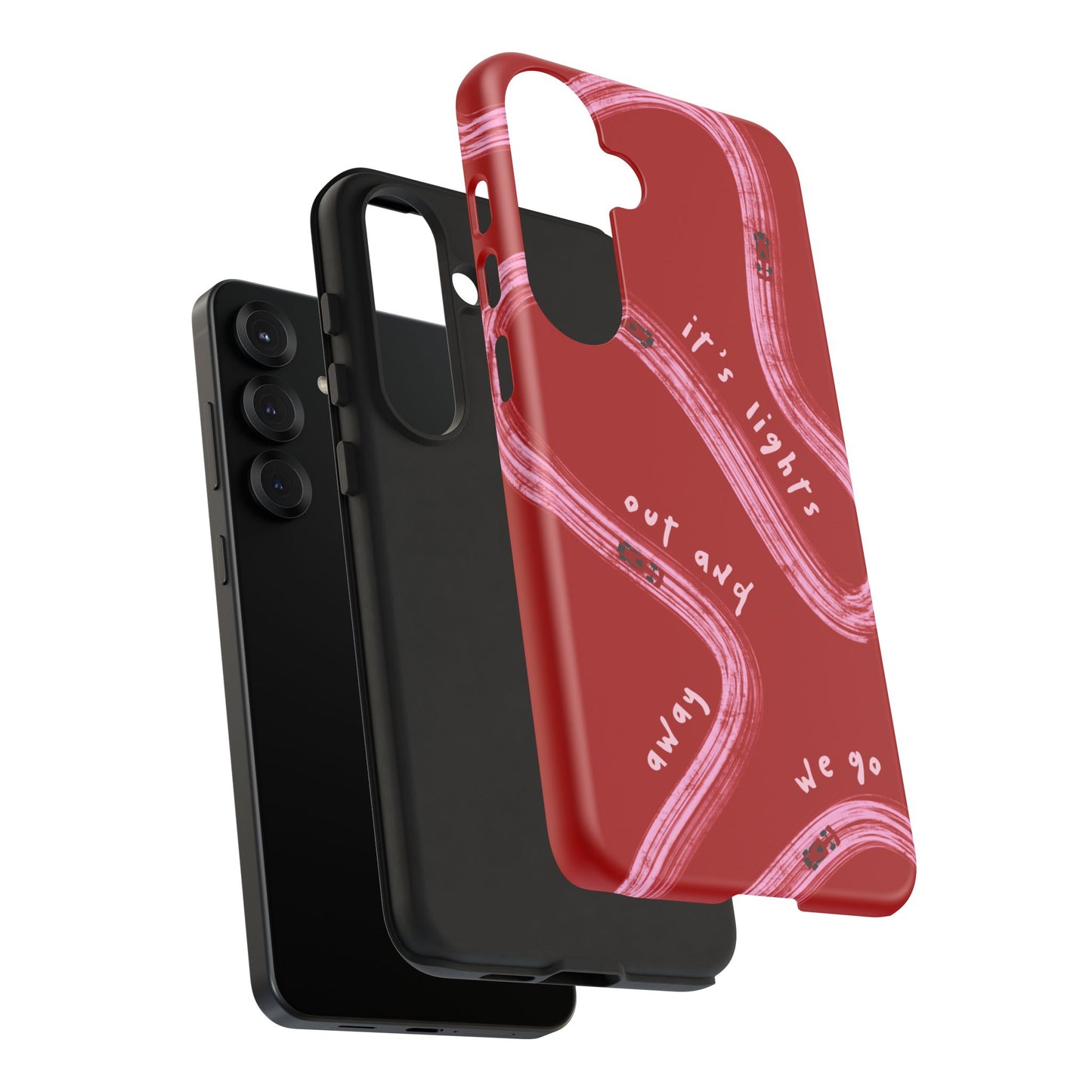 Red and Pink Lights Out F1 Phone Case Design, Trendy F1 Gift, Formula 1 Gift, Cute F1 Phone Case, Unique Formula One Phone Case