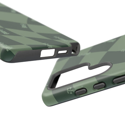 F1 Phone Case Green Checkerboard Design, Trendy F1 Gift, Formula 1 Gift, Cute F1 Phone Case, Unique Formula One Phone Case