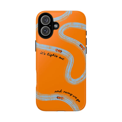F1 Phone Case McLaren Painted "its lights out and away we go", Trendy F1 Gift, Formula 1 Gift, Cute F1 Phone Case, Phone Case