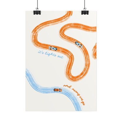 McLaren F1 Giclée Print Poster | Minimalist F1 Art - EU SIZING (Physical Print)