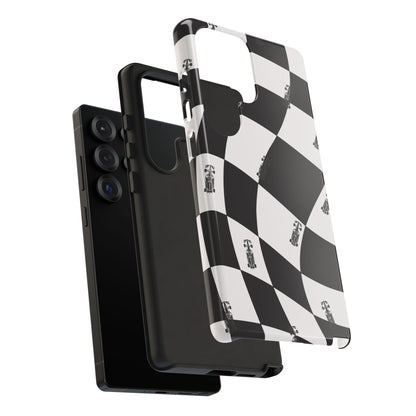 F1 Phone Case Black and White Checkered Design, Trendy F1 Gift, Formula 1 Gift, Cute F1 Phone Case, Unique Formula One Phone Case