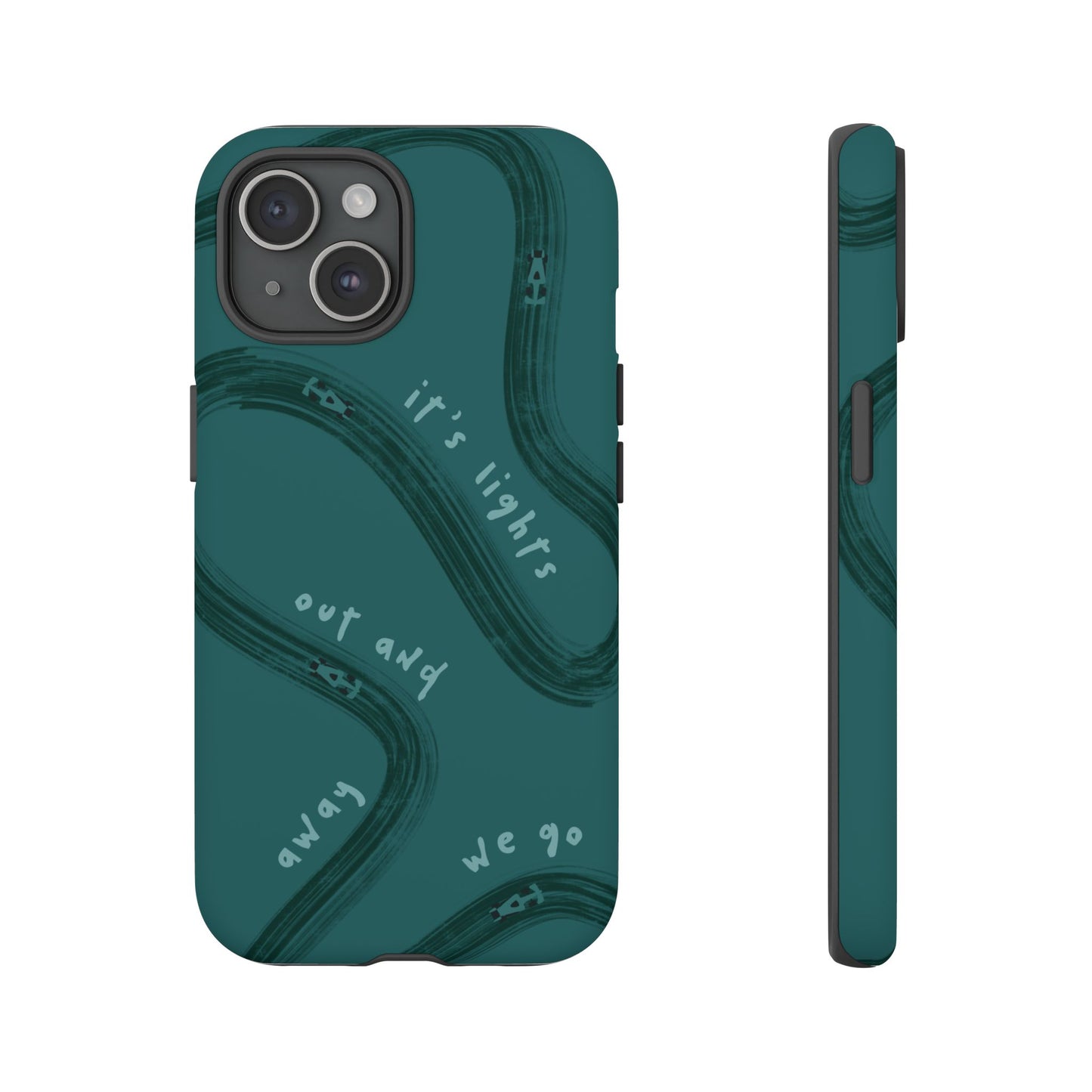 Teal Lights Out F1 Phone Case Design, Trendy F1 Gift, Formula 1 Gift, Cute F1 Phone Case, Unique Formula One Phone Case