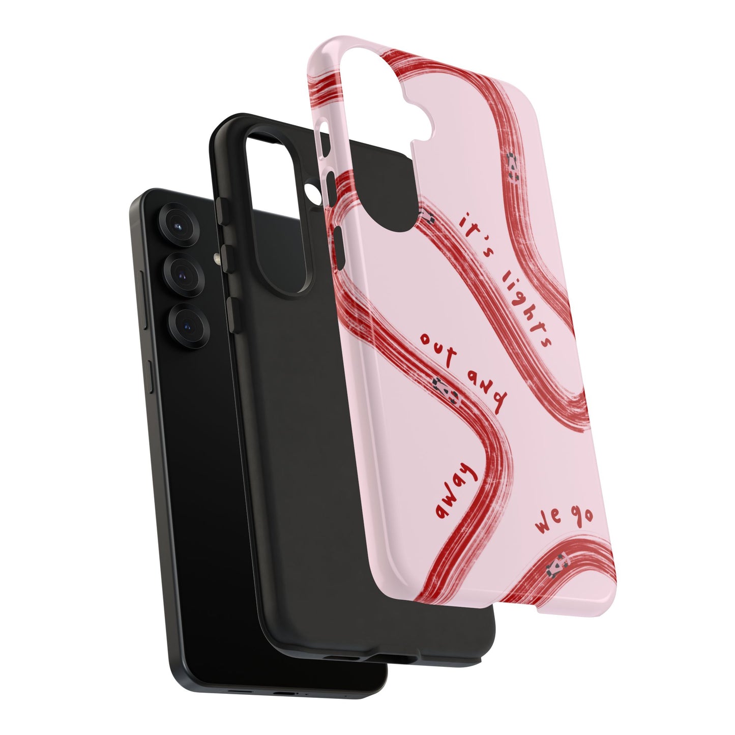 Pink and Red Lights Out F1 Phone Case Design, Trendy F1 Gift, Formula 1 Gift, Cute F1 Phone Case, Unique Formula One Phone Case