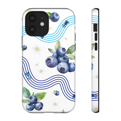 F1 Williams and Blueberries Phone Case, Trendy F1 Gift, Formula 1 Gift, Cute Fruit F1 Phone Case, Unique Phone Case