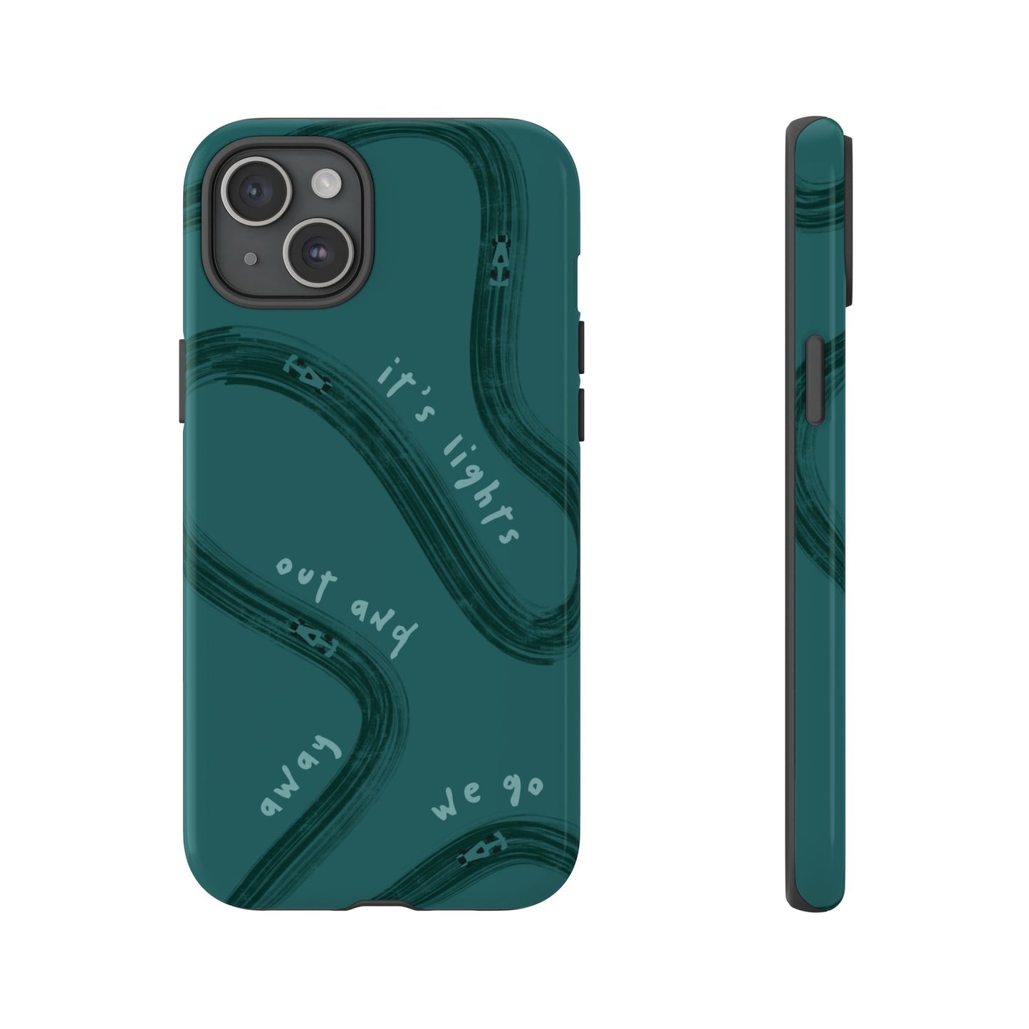 Teal Lights Out F1 Phone Case Design, Trendy F1 Gift, Formula 1 Gift, Cute F1 Phone Case, Unique Formula One Phone Case