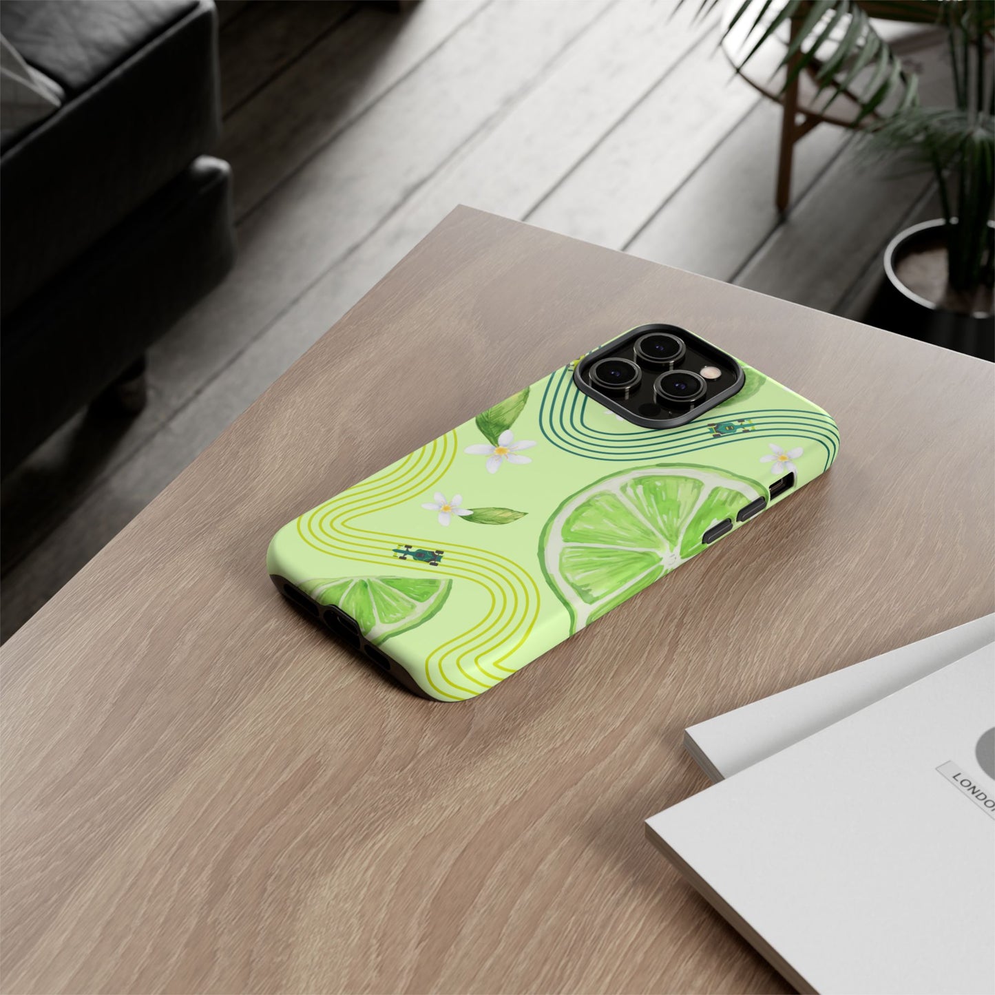 Green F1 Aston Martin and Lime Phone Case, Trendy F1 Gift, Formula 1 Gift, Cute Fruit F1 Phone Case, Unique Phone Case