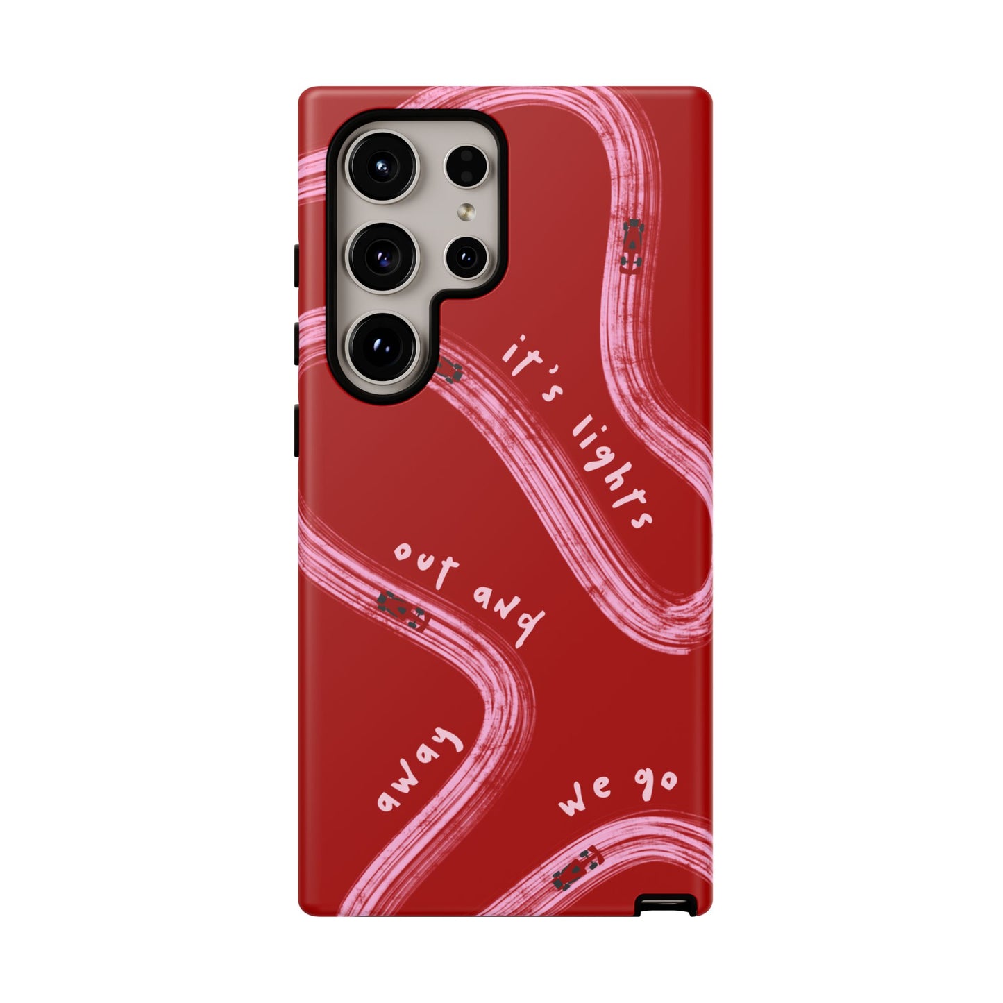 Red and Pink Lights Out F1 Phone Case Design, Trendy F1 Gift, Formula 1 Gift, Cute F1 Phone Case, Unique Formula One Phone Case