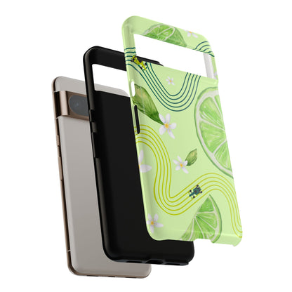Green F1 Aston Martin and Lime Phone Case, Trendy F1 Gift, Formula 1 Gift, Cute Fruit F1 Phone Case, Unique Phone Case