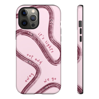 Pink Lights Out F1 Phone Case Design, Trendy F1 Gift, Formula 1 Gift, Cute F1 Phone Case, Unique Formula One Phone Case
