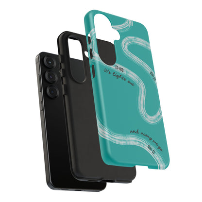 Mercedes F1 Phone Case Painted "its lights out and away we go", Trendy F1 Gift, Formula 1 Gift, Cute F1 Phone Case
