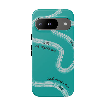 Mercedes F1 Phone Case Painted "its lights out and away we go", Trendy F1 Gift, Formula 1 Gift, Cute F1 Phone Case