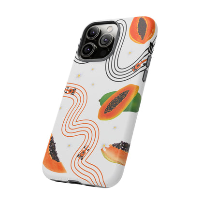 F1 McLaren and Papaya Phone Case , Trendy F1 Gift, Formula 1 Gift, Cute Fruit F1 Phone Case, Unique Phone Case