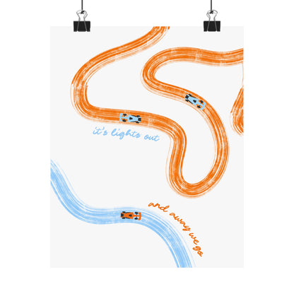 McLaren F1 Matte Vertical Poster | F1 Giclée Art Print (US SIZING)