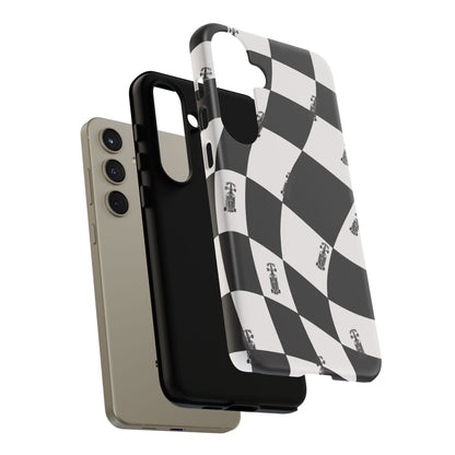 F1 Phone Case Black and White Checkered Design, Trendy F1 Gift, Formula 1 Gift, Cute F1 Phone Case, Unique Formula One Phone Case