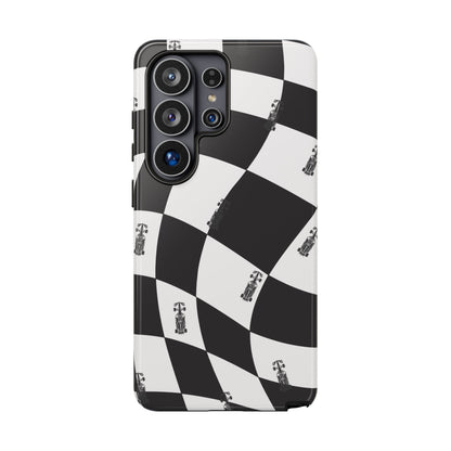 F1 Phone Case Black and White Checkered Design, Trendy F1 Gift, Formula 1 Gift, Cute F1 Phone Case, Unique Formula One Phone Case