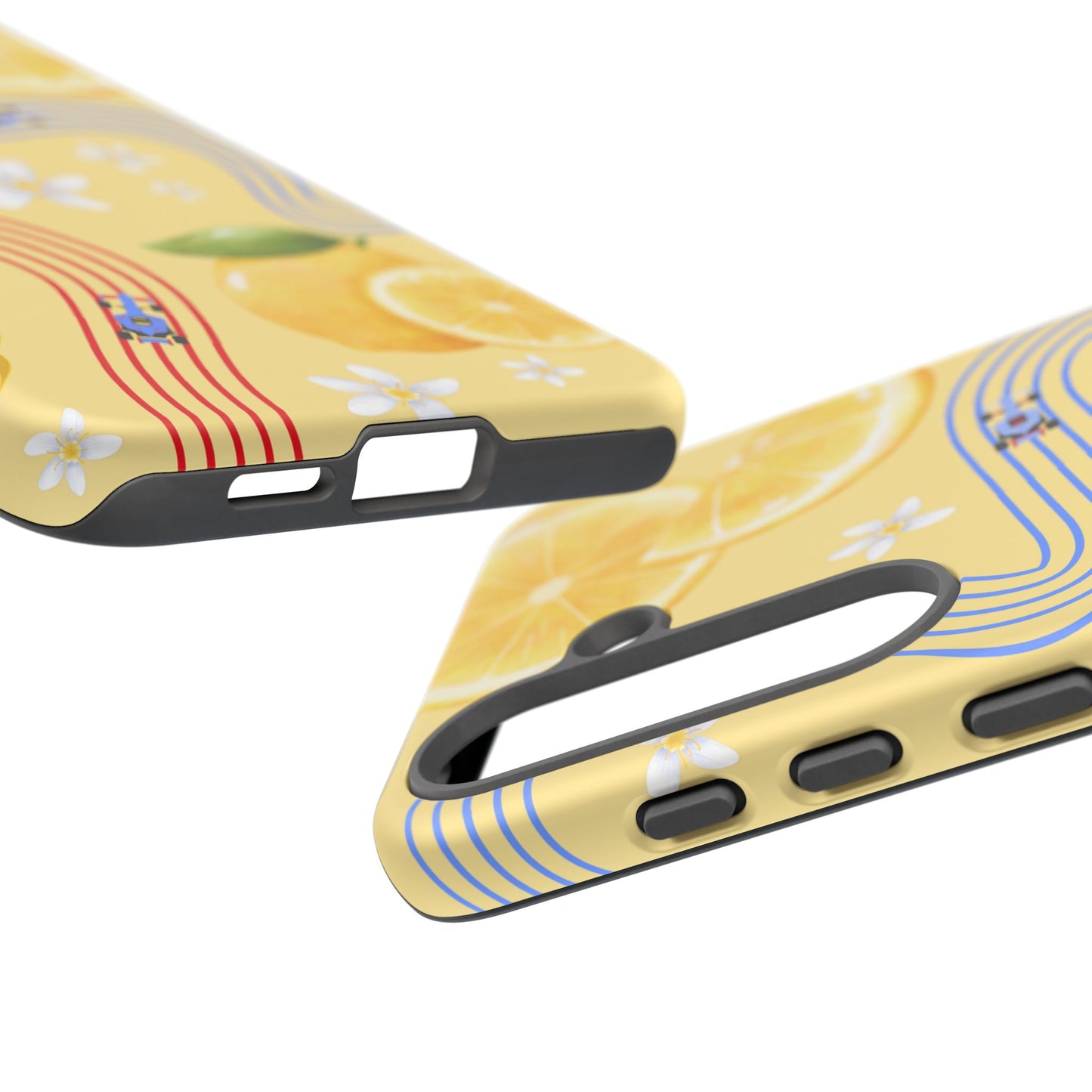 Yellow F1 Racing Bulls and Lemons Phone Case, Trendy F1 Gift, Formula 1 Gift, Cute Fruit F1 Phone Case, Unique Phone Case