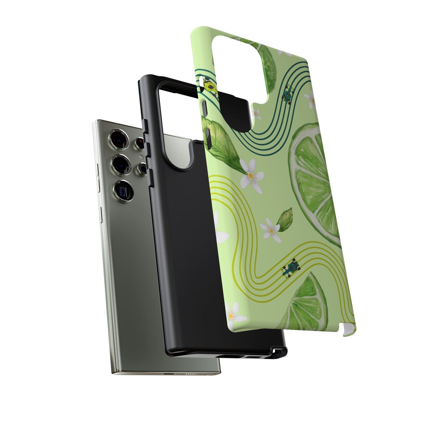Green F1 Aston Martin and Lime Phone Case, Trendy F1 Gift, Formula 1 Gift, Cute Fruit F1 Phone Case, Unique Phone Case
