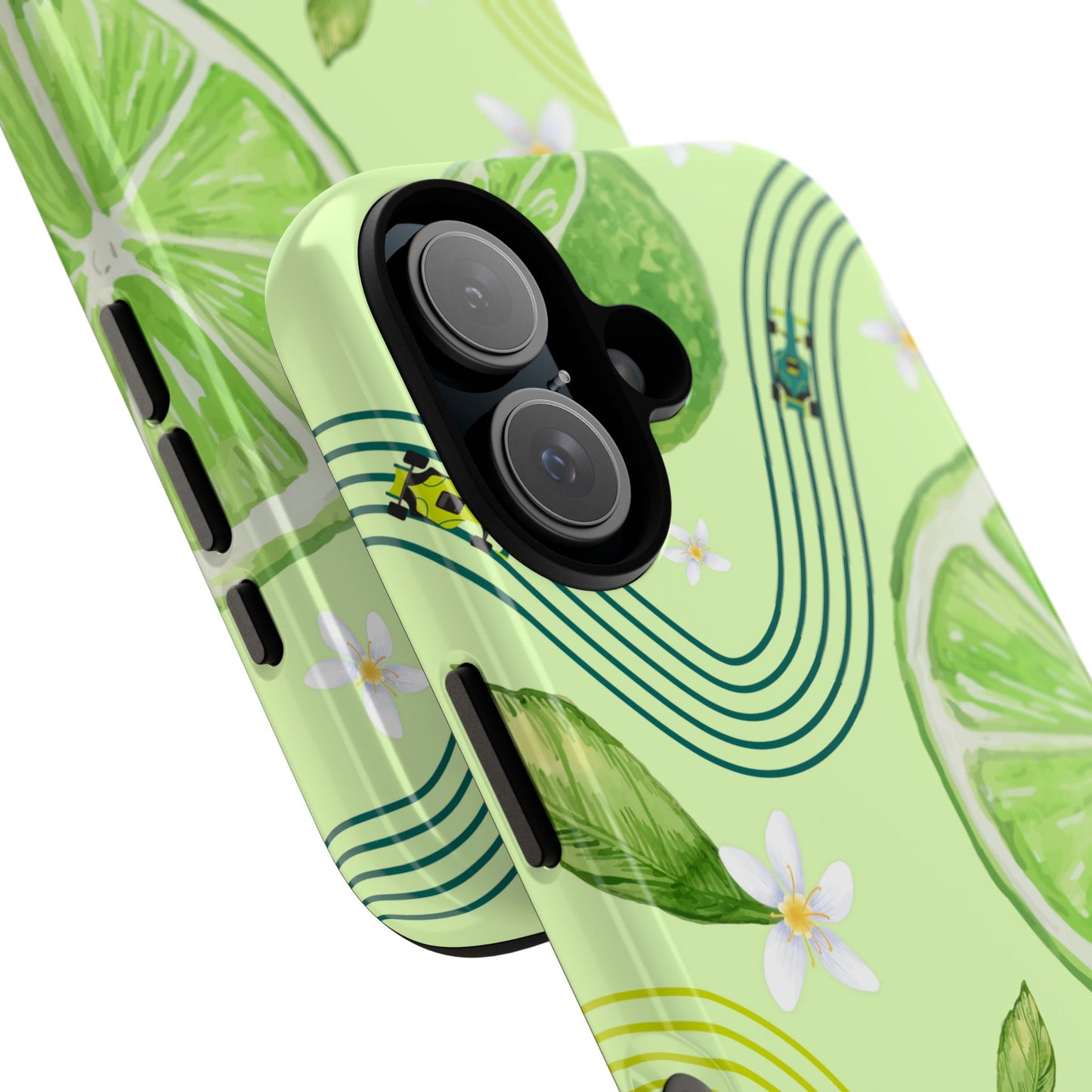 Green F1 Aston Martin and Lime Phone Case, Trendy F1 Gift, Formula 1 Gift, Cute Fruit F1 Phone Case, Unique Phone Case